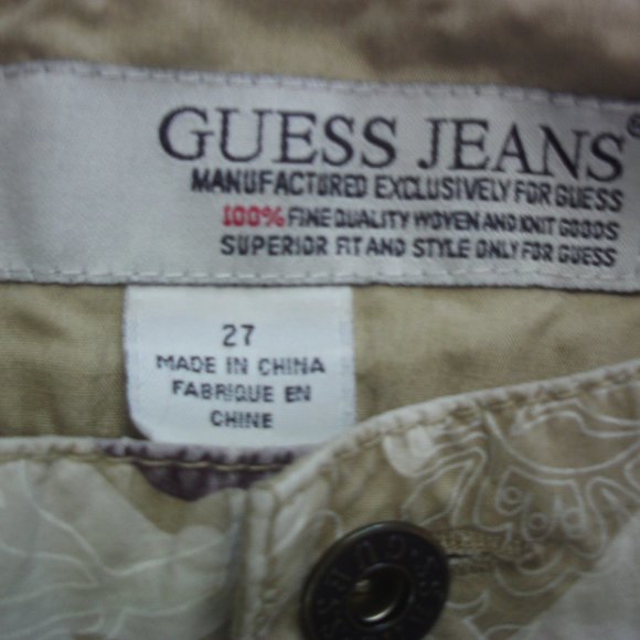 Guess  Ladies size 27 cropped pants/calf-length - Picture 2 of 8